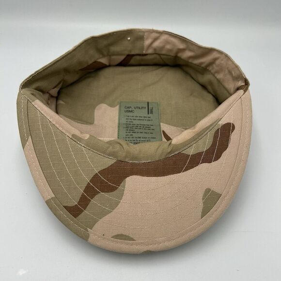 Marine Navy USMC 8 Point Desert DCU Camo Utility Cover Hat‎ Cap Small - Picture 7 of 8